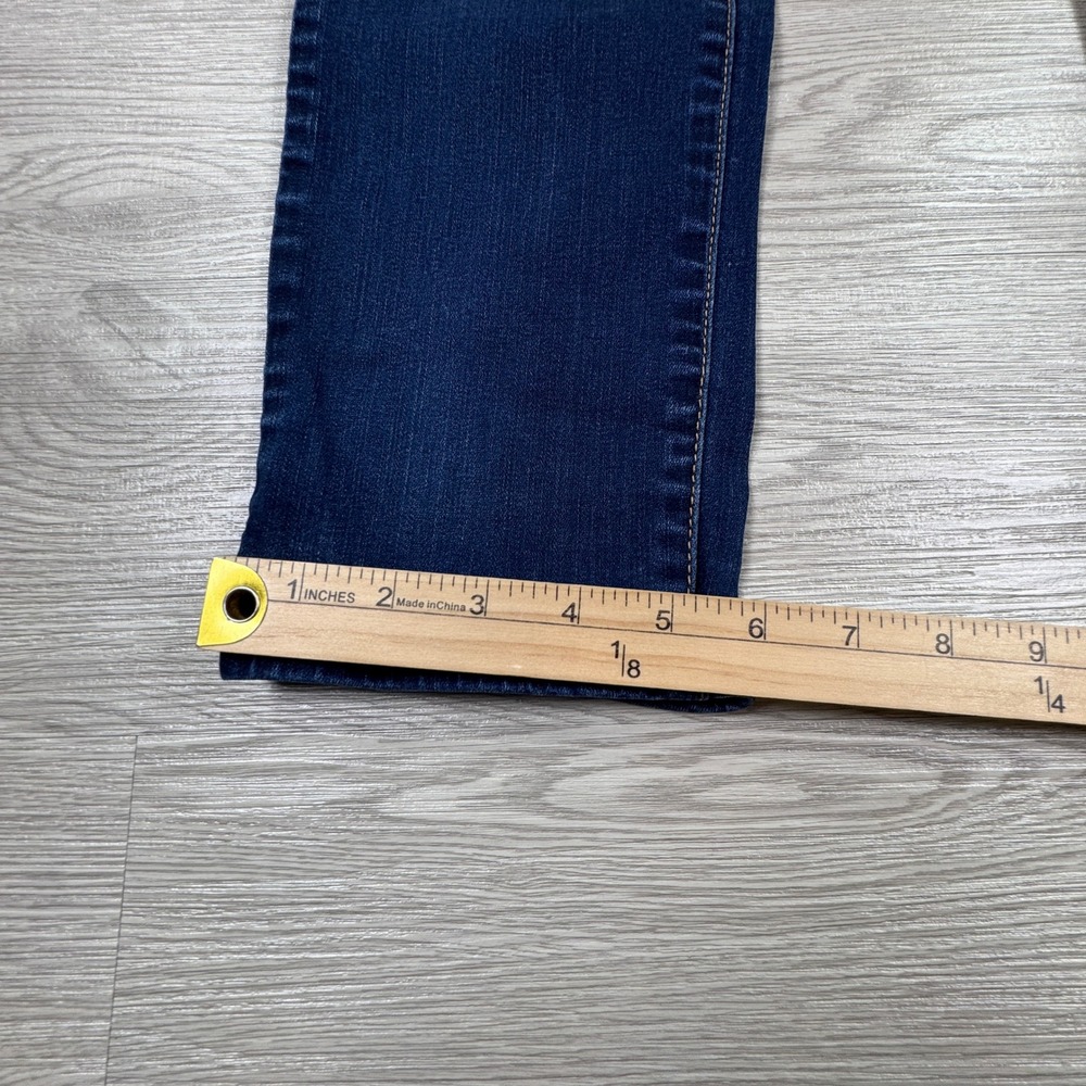 American Eagle Women Skinny Jeans Super Stretch Dark Wash 12 Long Blue Denim - Picture 3 of 9